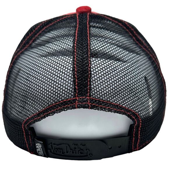 Von Dutch Trucker Hat Astro Dust Velvet Embroidered Logo Patch - Picture 3 of 7